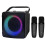 RGB Light Center Audio Karaoke System Black 10W 1
