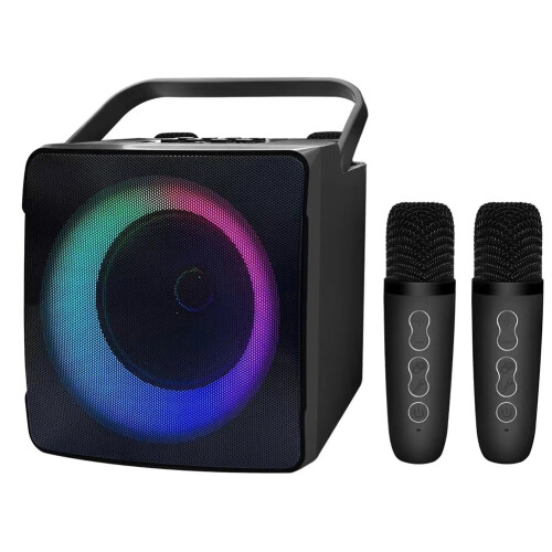 RGB Light Center Audio Karaoke System Black 10W