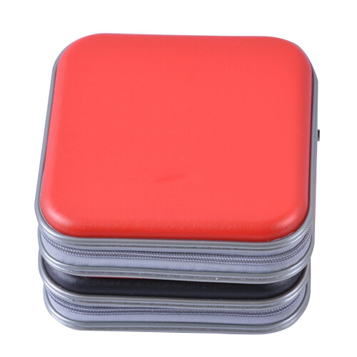 CD case hard plastic 40-disc wallet with zipper