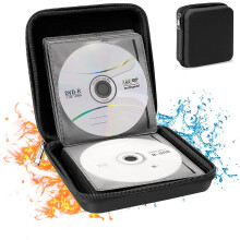 CD DVD Storage Case Fireproof EVA 32-Count