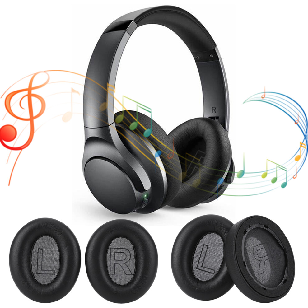 Jixopn Replacement Ear Pads Memory Foam For Anker Soundcore Black 917087625050