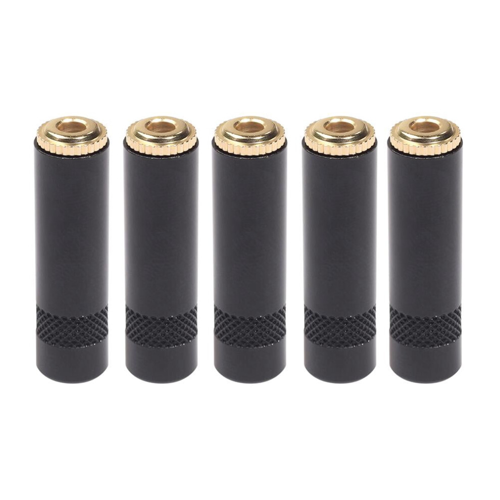 3.5Mm Female Stereo Headphone Coupler Adapter 5 Pcs Gold 917087625630