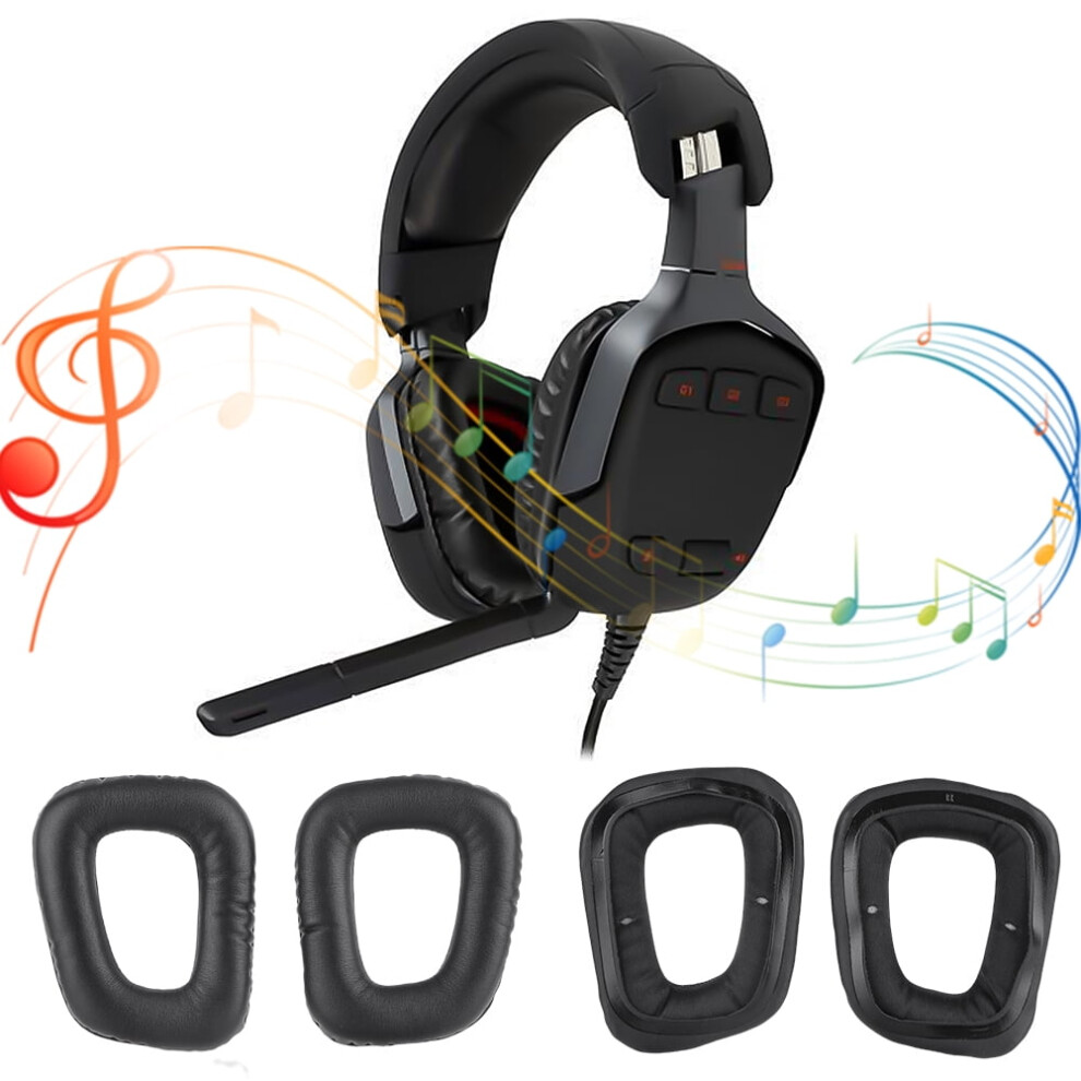 Logitech G35 G930 G430 Replacement Ear Pads Pu Black 917087626514