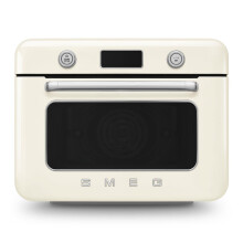 Smeg 50's Style Multifunction Mini Oven with Steam & Air Fry, Cream, COF01CRUK