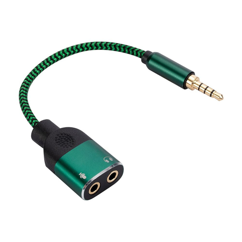 3.5Mm Audio Adapter Dual Headphone And Mic Jack 917087627337