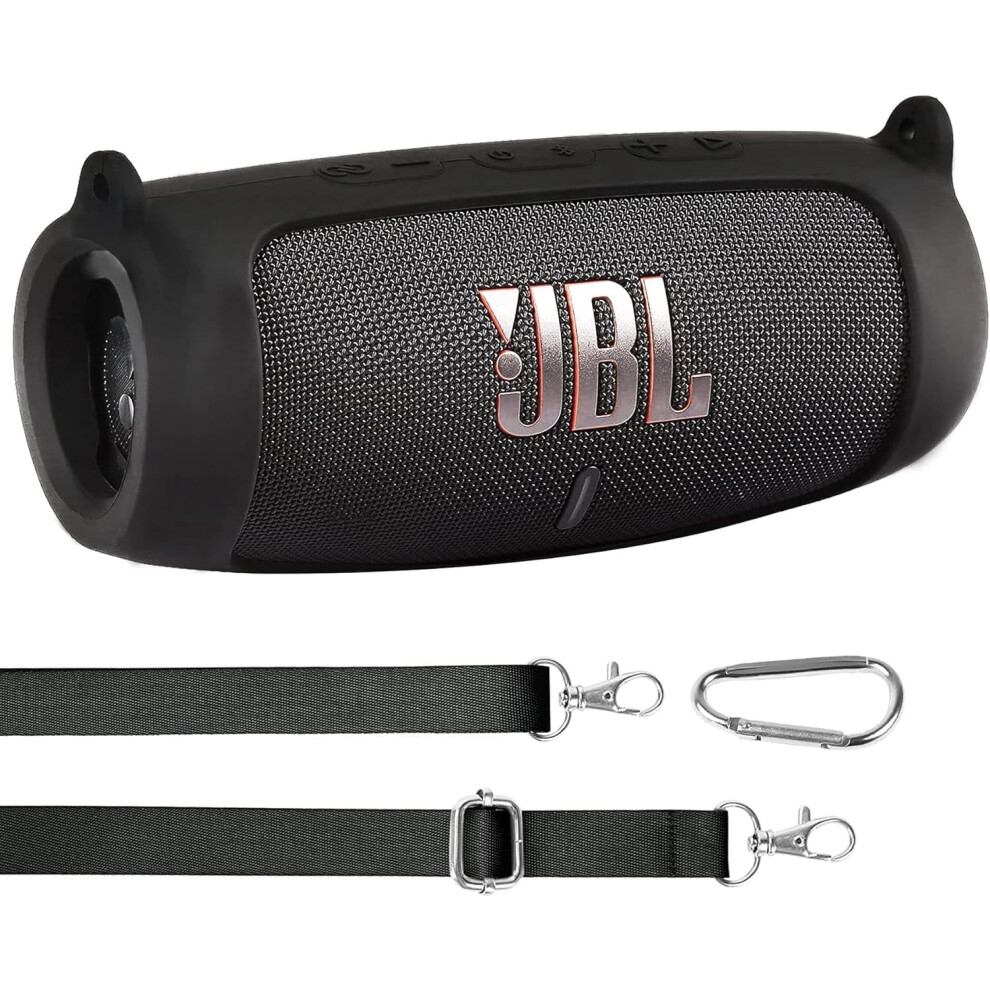 Silicone Travel Case For Jbl Charge 5 Speaker Black 9336866835724