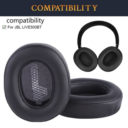 JBL LIVE500BT ear pads noise isolation black 2