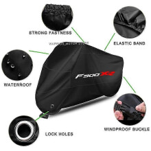 (M for 160cm, Silver) compatible with BMW F900XR F 900 XR Motorcycle Cover UV Protective Dustproof Snowproof Outdoors Rain Motorcycle Waterproof Cover