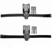 (BK long qls) Tactical Gun Holster Accessories Qls Quick Locking System Kit Universal Hunting Low-ride Belt Paddle Drop Leg Elastic Band Strap