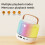 Mini Karaoke Speaker Bluetooth 5.3 with 2 Wireless Mics 6