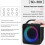 RGB Light Center Audio Karaoke System Black 10W 8