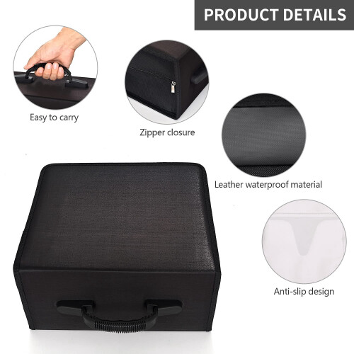 DVD case holder black heavy duty 40-disc 1