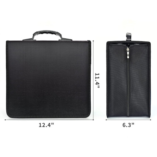 DVD case holder black heavy duty 40-disc 2