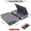 Cassette Tape Storage Box Dust-Proof with Lid 2-Pack Holds 3