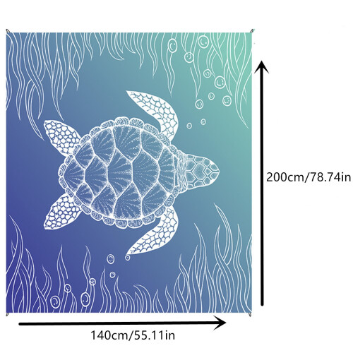 Waterproof Sandproof Beach Blanket 82.6x86.6 Inch Portable 2