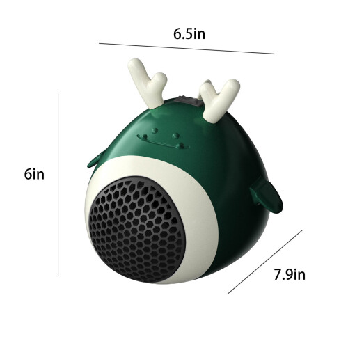 Ηλεκτρική θερμάστρα χώρου γκρι 400-500W 2 ταχυτήτων με υπερθέρμανση 2
