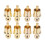 Gold Plated RCA Protector Caps Copper Dust Caps 8PCS 7