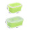 Siliconen opvouwbare lunchbox van 350 ml en 800 ml 5