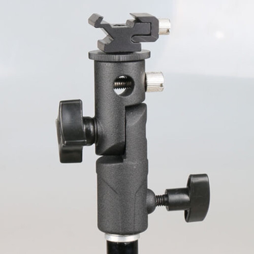 Hot Shoe Flash Holder with 180-Degree Adjustment 1