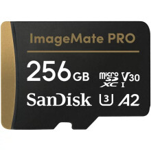 SanDisk 256GB ImageMate PRO microSDXC UHS-1 U3, V30, 4K UHD, A2 - Refurbished