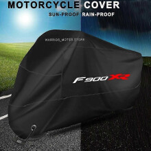 (S for 150cm, Silver) compatible with BMW F900XR F 900 XR Motorcycle Cover UV Protective Dustproof Snowproof Outdoors Rain Motorcycle Waterproof Cover