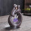 Incense Holder Waterfall Design Carved Wood 1pc 3