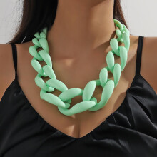 (red) Acrylic Resin Necklace Buckle, Fashionable Vintage Necklace
