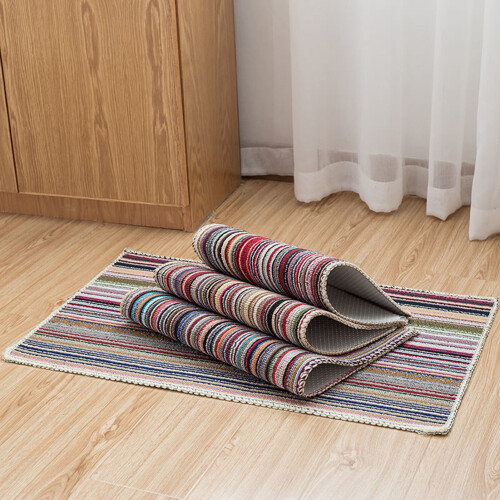 Kitchen Anti-Slip Door Mat Striped Pattern 1 Pack 2