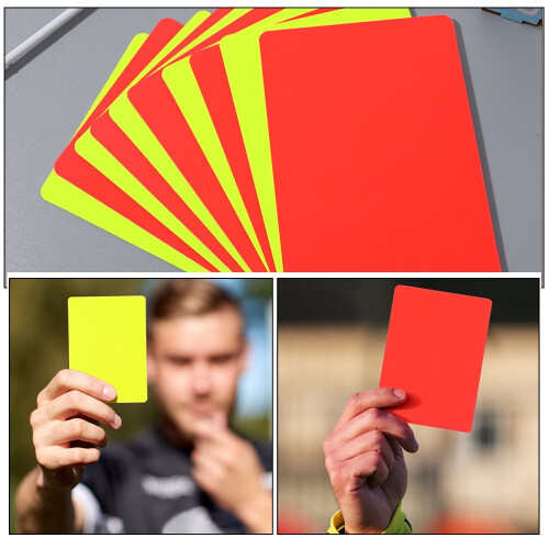 Referee Warning Cards PVC Red Yellow 12 Pcs 2