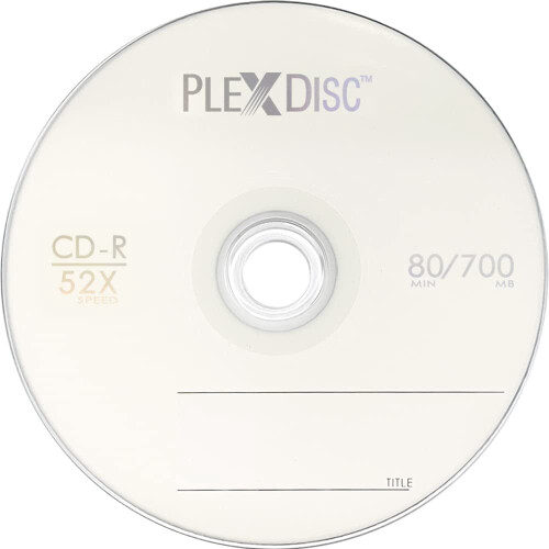 CD-R 700MB 80分钟 52x 可录光盘 100片装 1