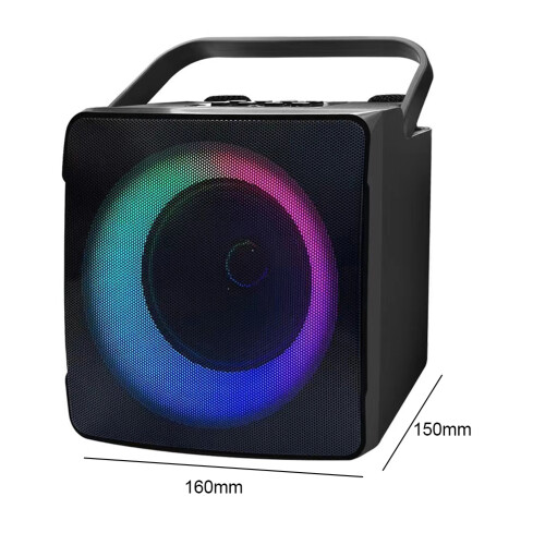 RGB Light Center Audio Karaoke System Black 10W 1
