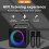 RGB Light Center Audio Karaoke System Black 10W 4
