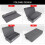 Cassette Tape Storage Box Dust-Proof with Lid 2-Pack Holds 4