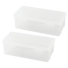 Extra Large Clear Pencil Case Stackable Plastic 1 Pack