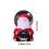 Christmas Snow Globe Santa Figurine 2.7in 3