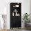 VidaXL vidaXL Highboard with Drawer 2 pcs Black Oak Engineered Wood 1