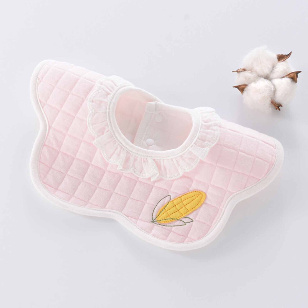 Baby bib waterproof lace 360 rotatable 4-layer