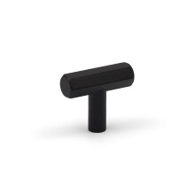 (40mm Pull) Matt Black Hexagon Cabinet Kitchen Handles