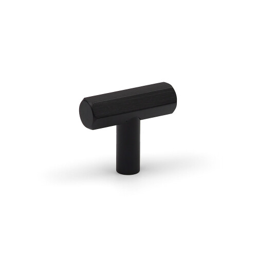 (40mm Pull) Matt Black Hexagon Cabinet Kitchen Handles