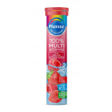 Polski Lek Plusssz 100% Multiwitamina Malina & Truskawka 20 Tabl.