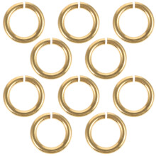 Bondlove brass split rings for DIY leather bracelets 10 pcs