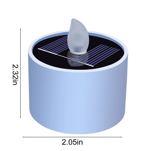 MERILER solar LED flickering candles 6-pack 2
