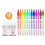 Penkiiy12Colors Στυλό Ακουαρέλας, Μαρκαδόροι με Λεπτή Μύτη και Πινέλο για Γράμματα, 6