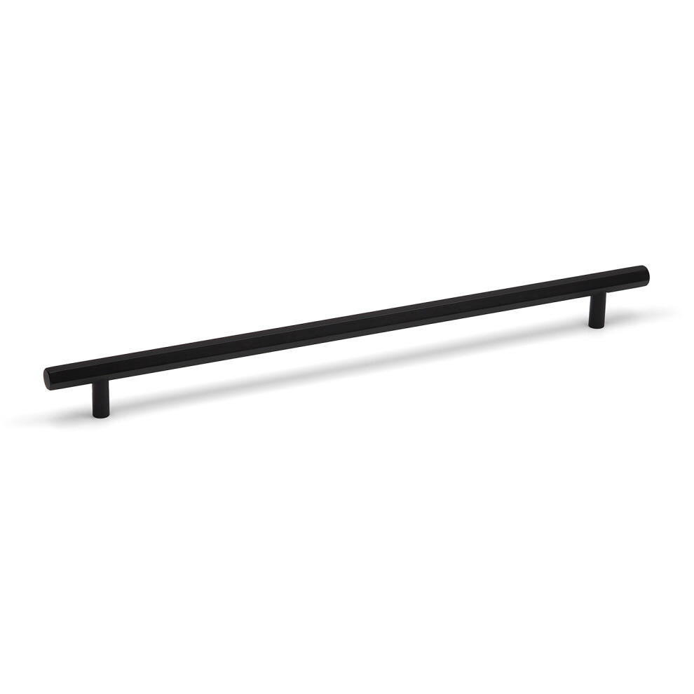 (320Mm Handle) Matt Black Hexagon Cabinet Kitchen Handles 5056767300384
