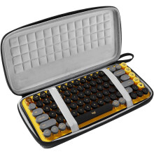 Kemény hordtáska, tárolótáska, kompatibilis a Logitech POP Keys mechanikus vezeték nélküli billentyűzettel (szürke)