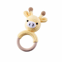 Cartoon Knitting Rattle Ring Handmade Crochet Suzuki Ring