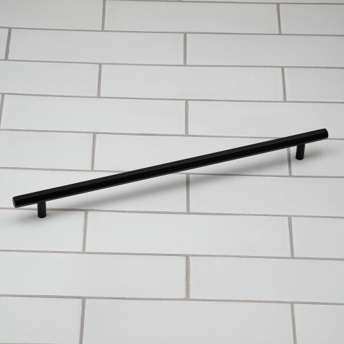 (320mm Handle) Matt Black Hexagon Cabinet Kitchen Handles 2