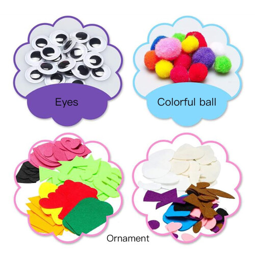Felt Hand Puppet Kit Animal Theme 6 pcs 2