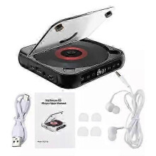 (Black) 2025 New Portable Bluetooth CD Player