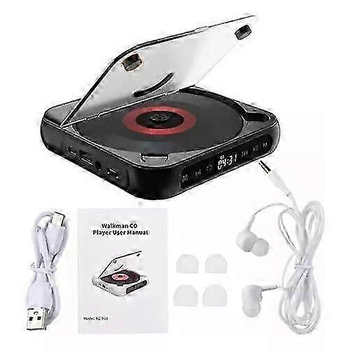(Black) 2025 New Portable Bluetooth CD Player